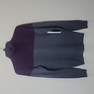 Gently Used Maroon and Gray Long Sleeve Calvin Klein Top